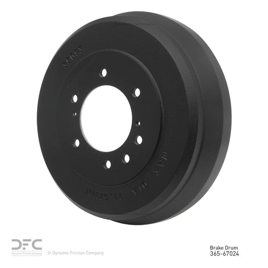 Angle View of Rear Brake Drum DYNAMIC 365-67024