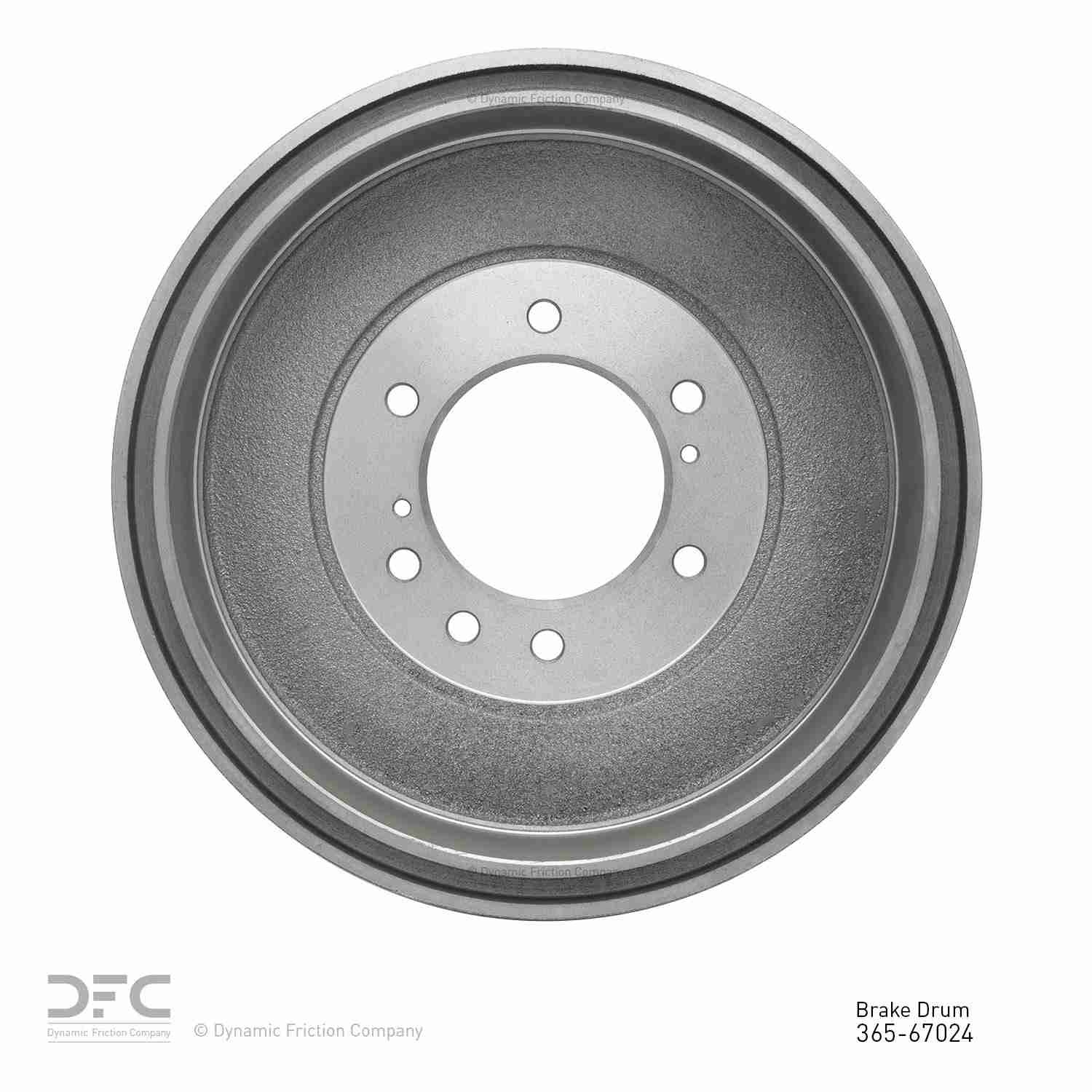 Back View of Rear Brake Drum DYNAMIC 365-67024