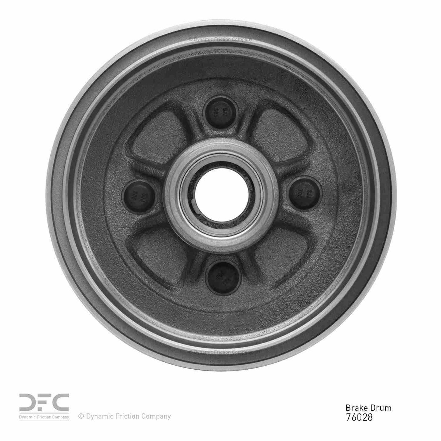 Back View of Rear Brake Drum DYNAMIC 365-76028