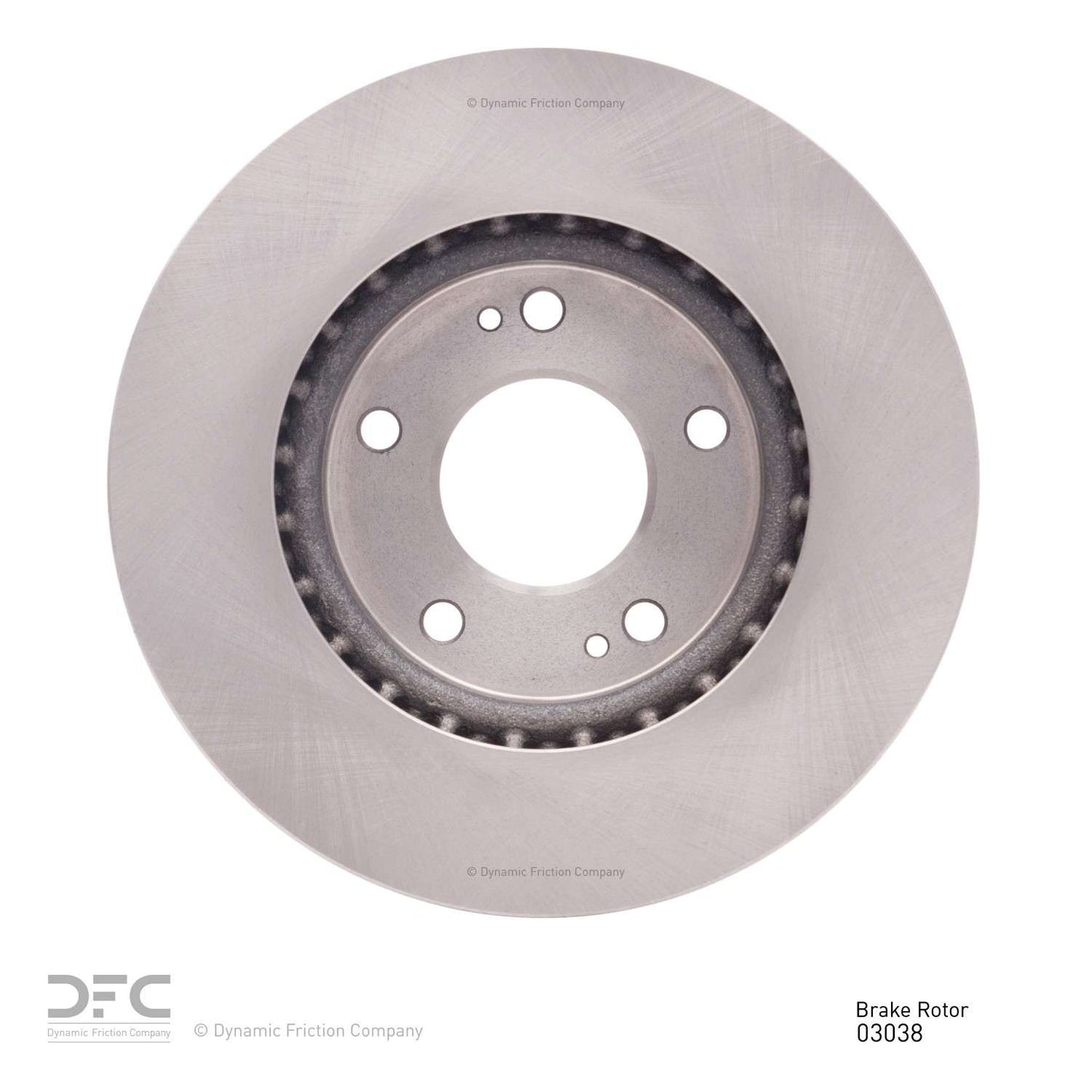 Back View of Front Disc Brake Rotor DYNAMIC 600-03038