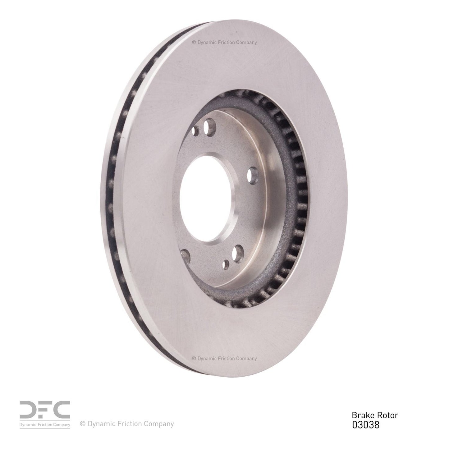 Right View of Front Disc Brake Rotor DYNAMIC 600-03038