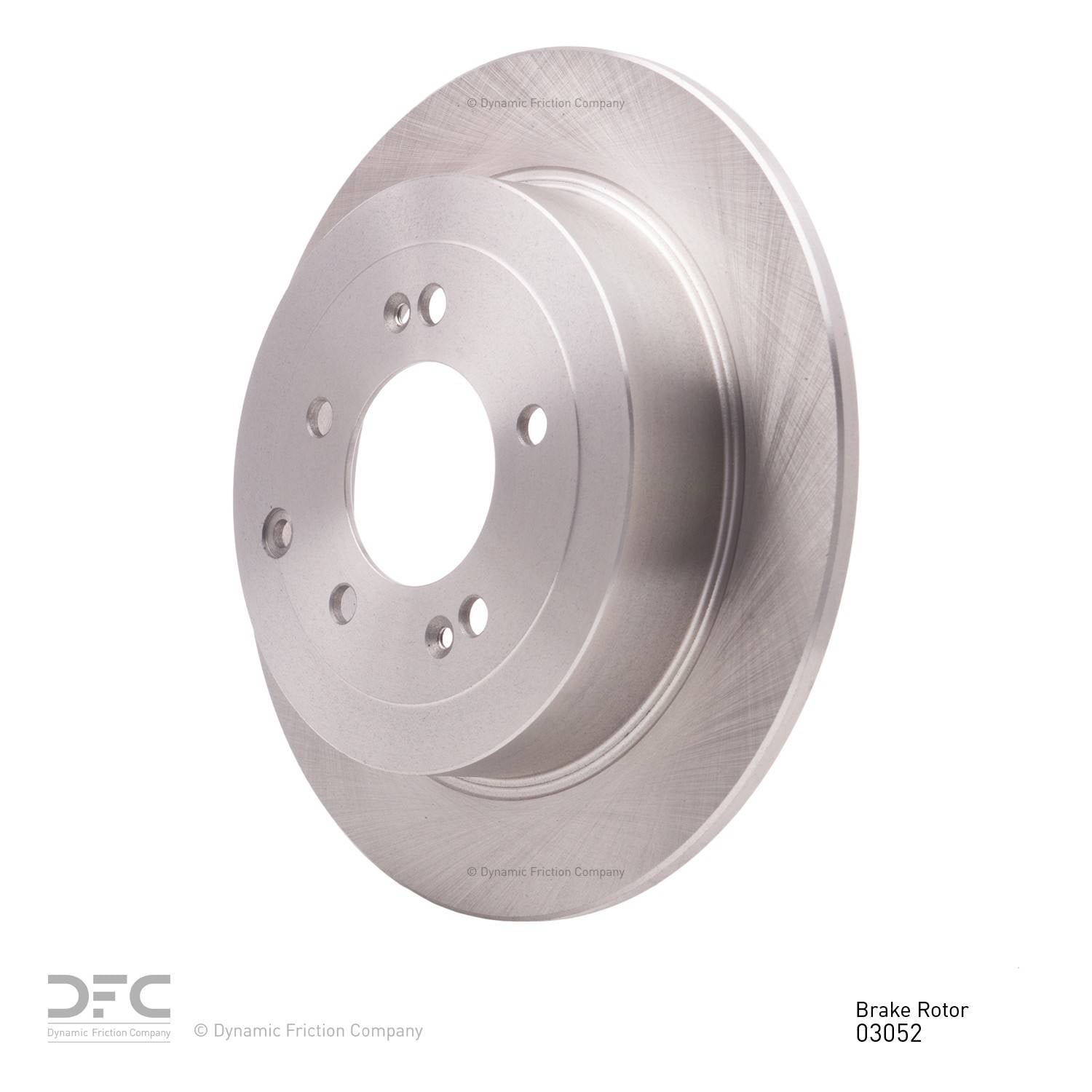 Angle View of Rear Disc Brake Rotor DYNAMIC 600-03052