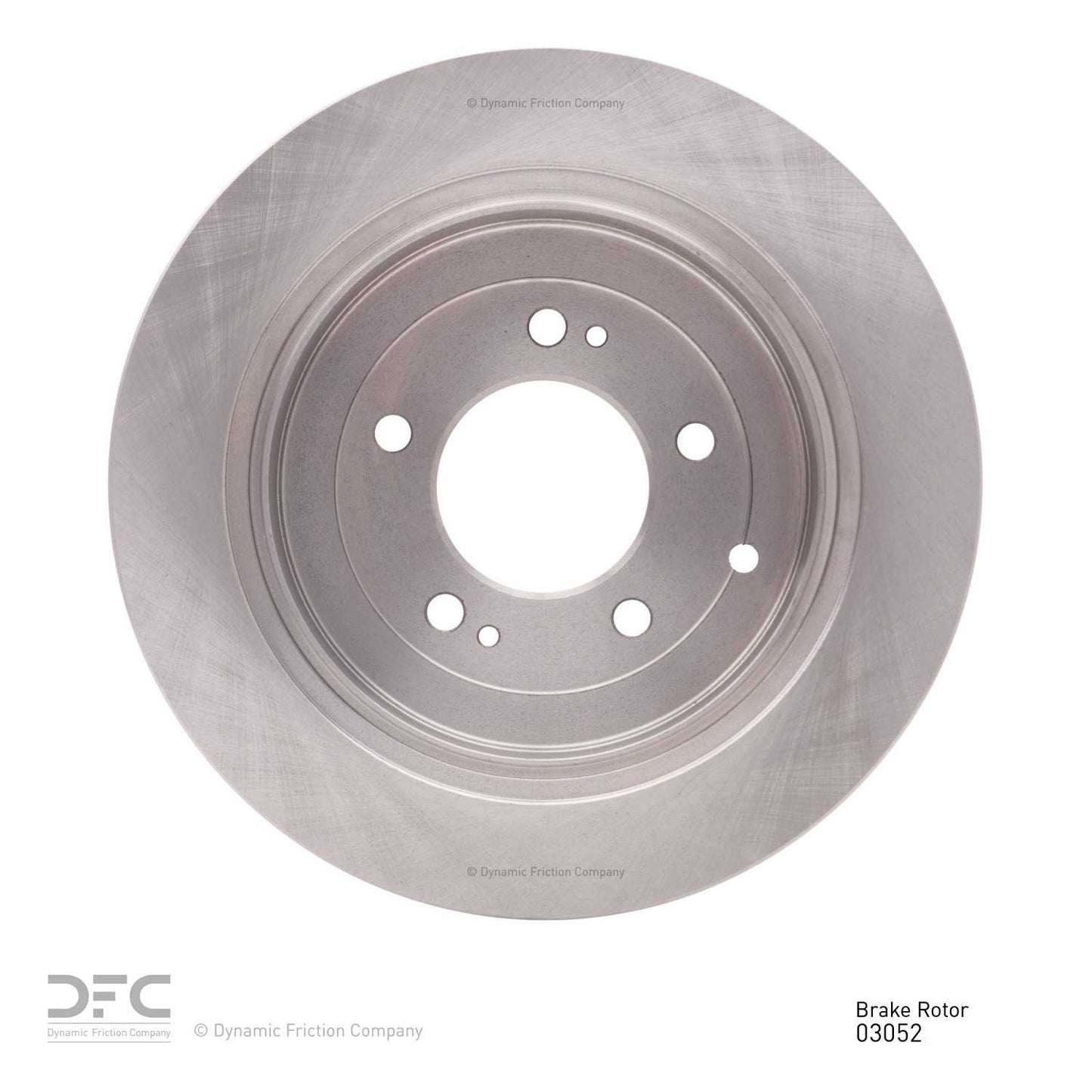 Back View of Rear Disc Brake Rotor DYNAMIC 600-03052