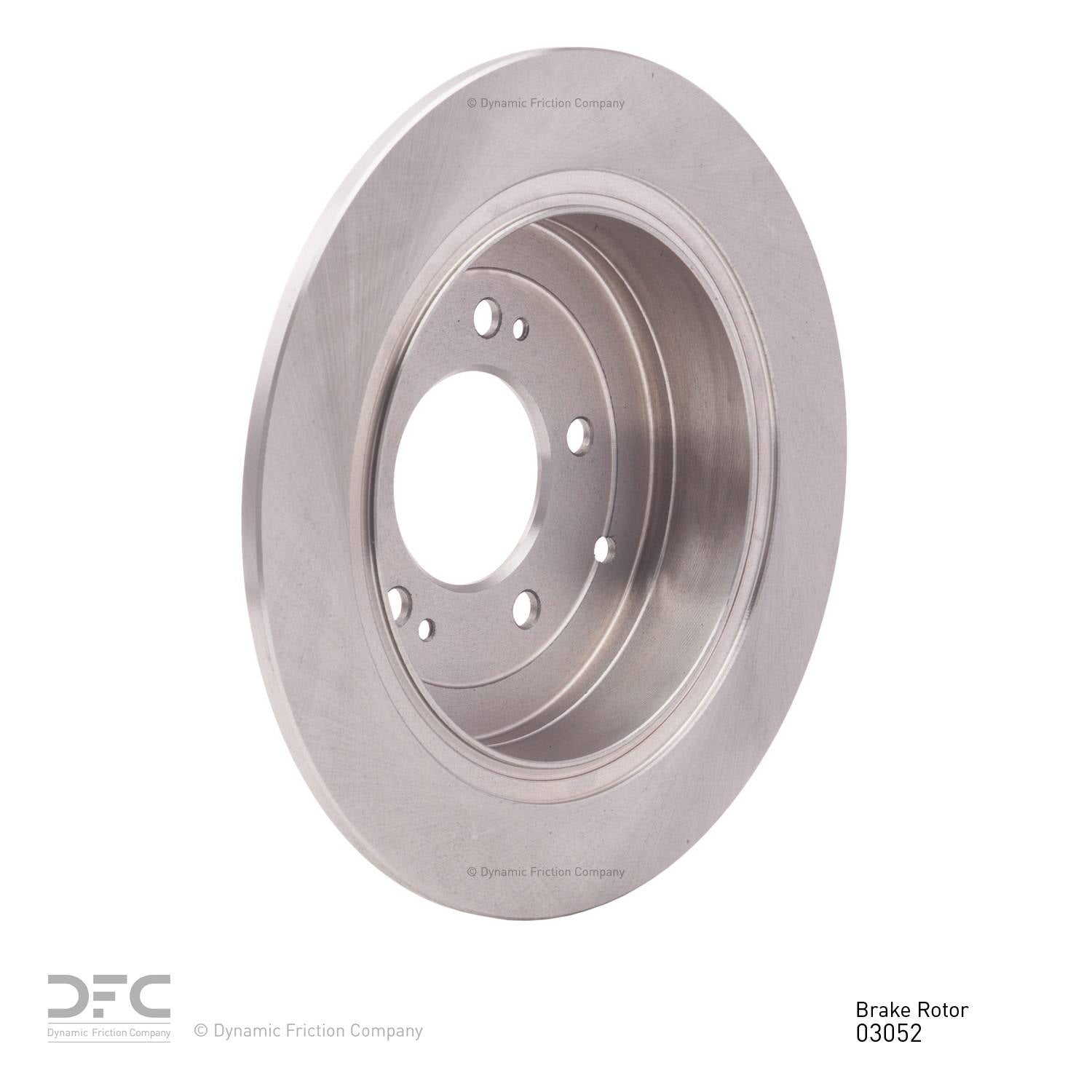 Right View of Rear Disc Brake Rotor DYNAMIC 600-03052