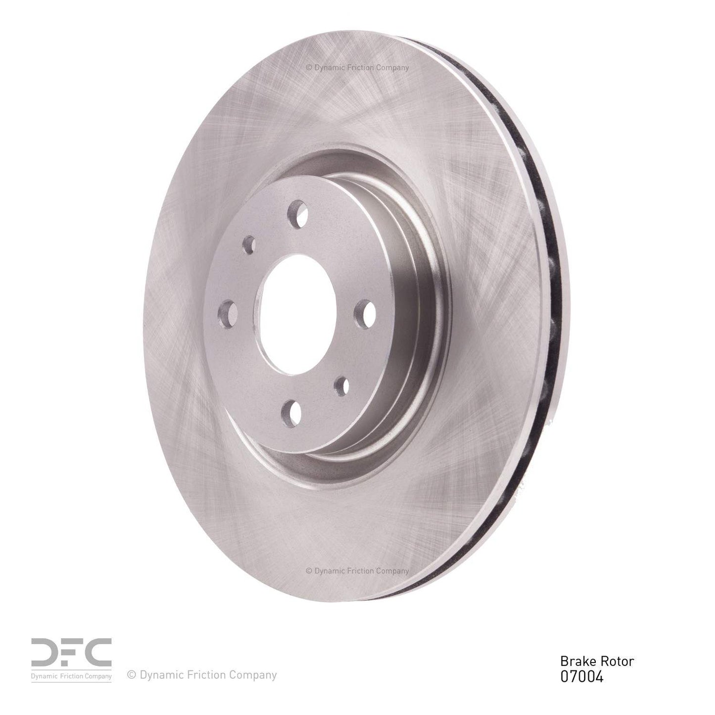 Angle View of Front Disc Brake Rotor DYNAMIC 600-07004