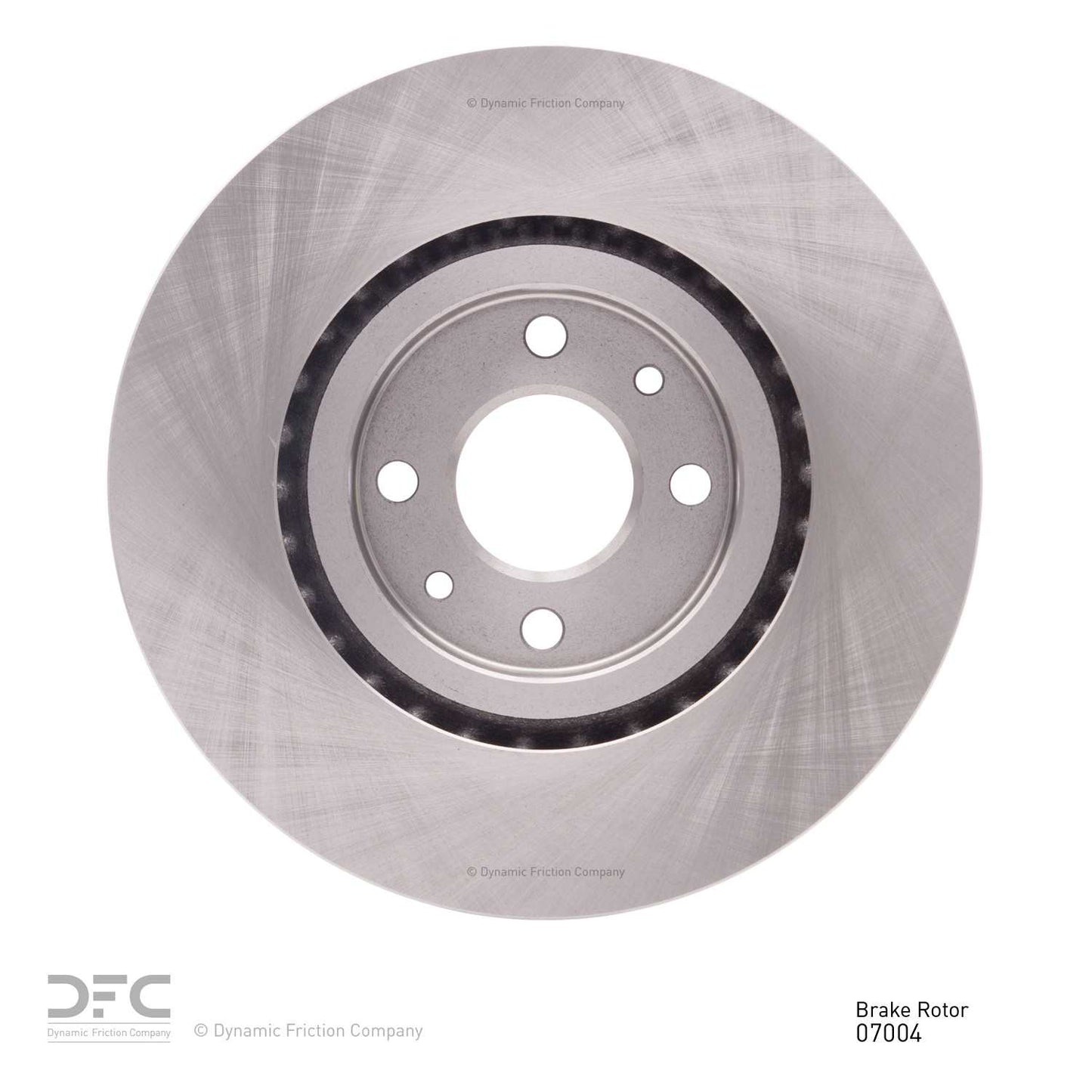 Back View of Front Disc Brake Rotor DYNAMIC 600-07004