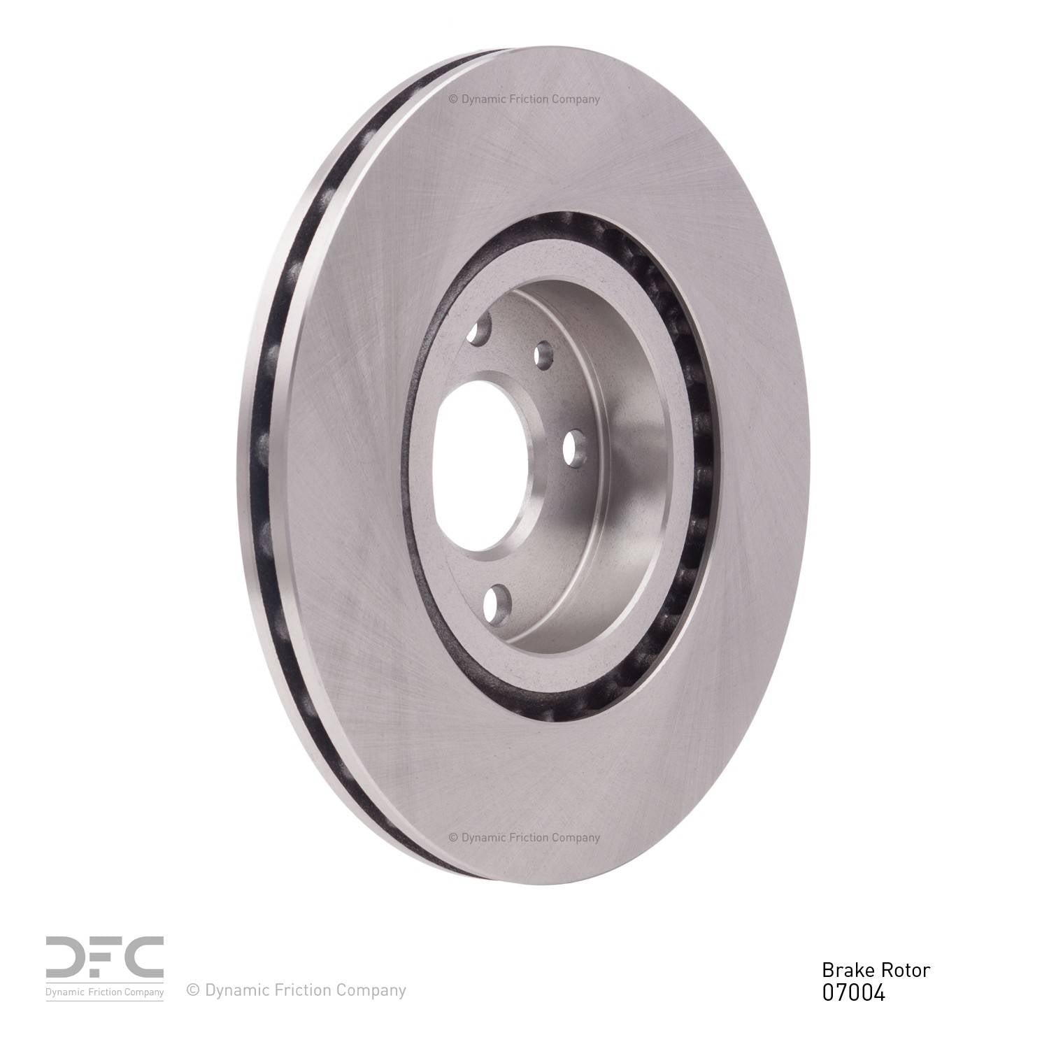 Right View of Front Disc Brake Rotor DYNAMIC 600-07004