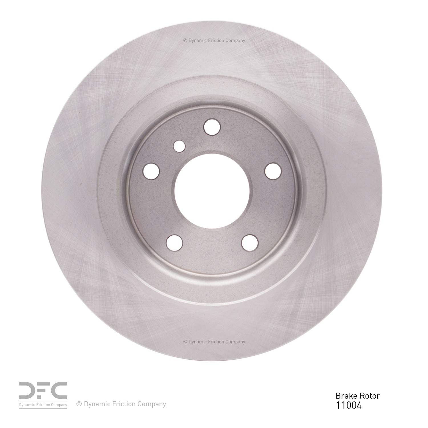 Back View of Rear Disc Brake Rotor DYNAMIC 600-11004