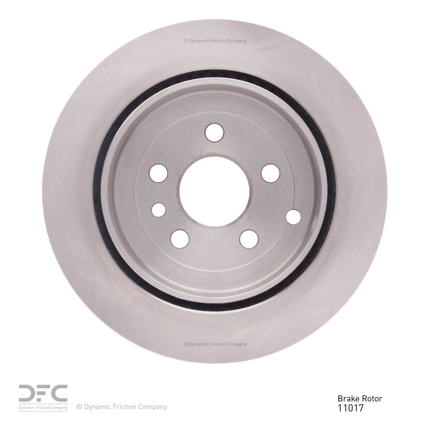 Back View of Rear Disc Brake Rotor DYNAMIC 600-11017