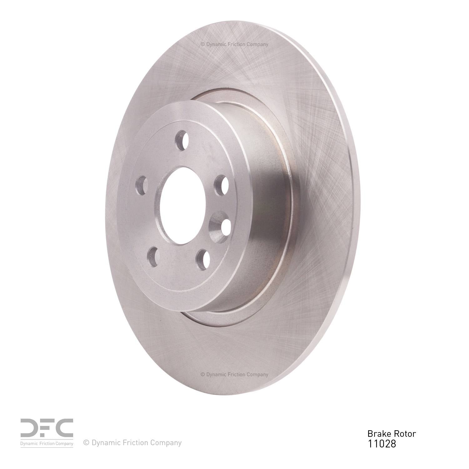 Angle View of Rear Disc Brake Rotor DYNAMIC 600-11028