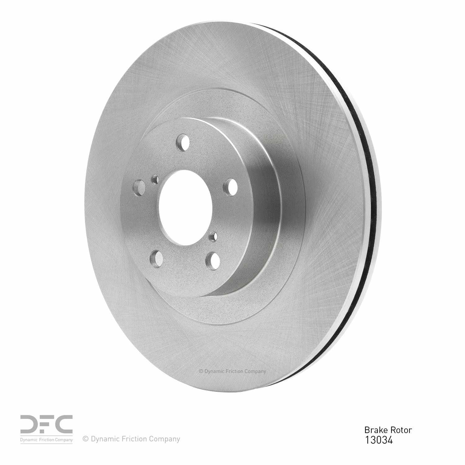 Angle View of Front Disc Brake Rotor DYNAMIC 600-13034