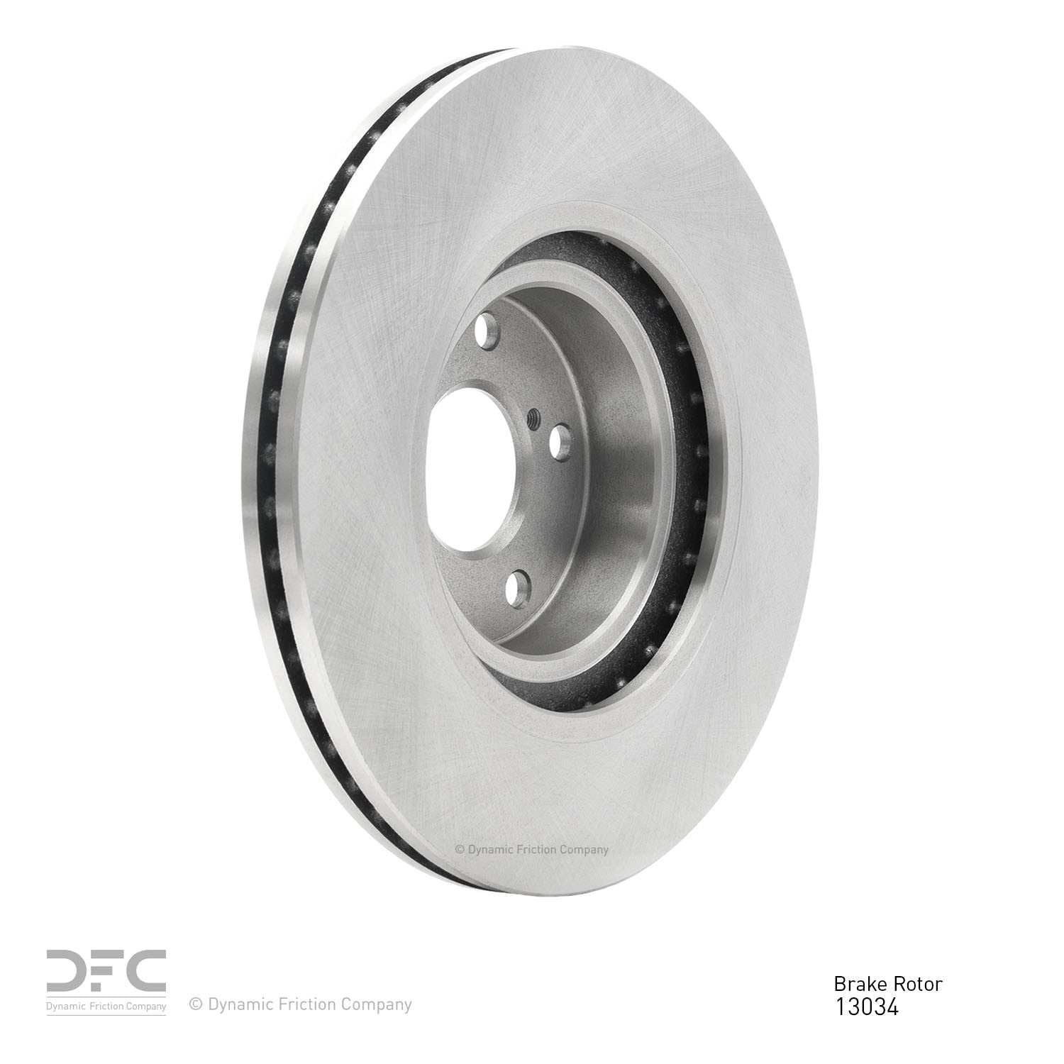 Right View of Front Disc Brake Rotor DYNAMIC 600-13034