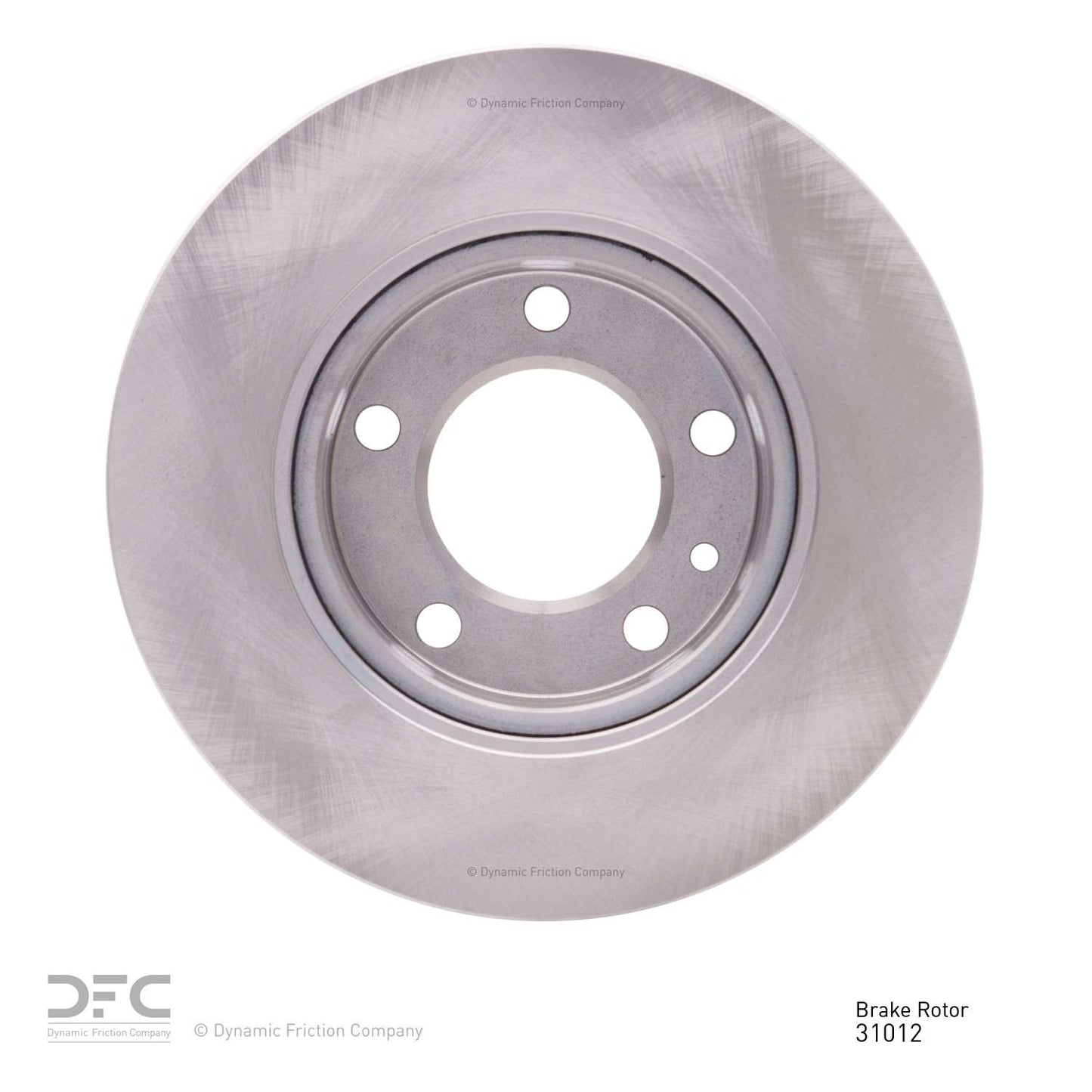 Back View of Front Disc Brake Rotor DYNAMIC 600-31012