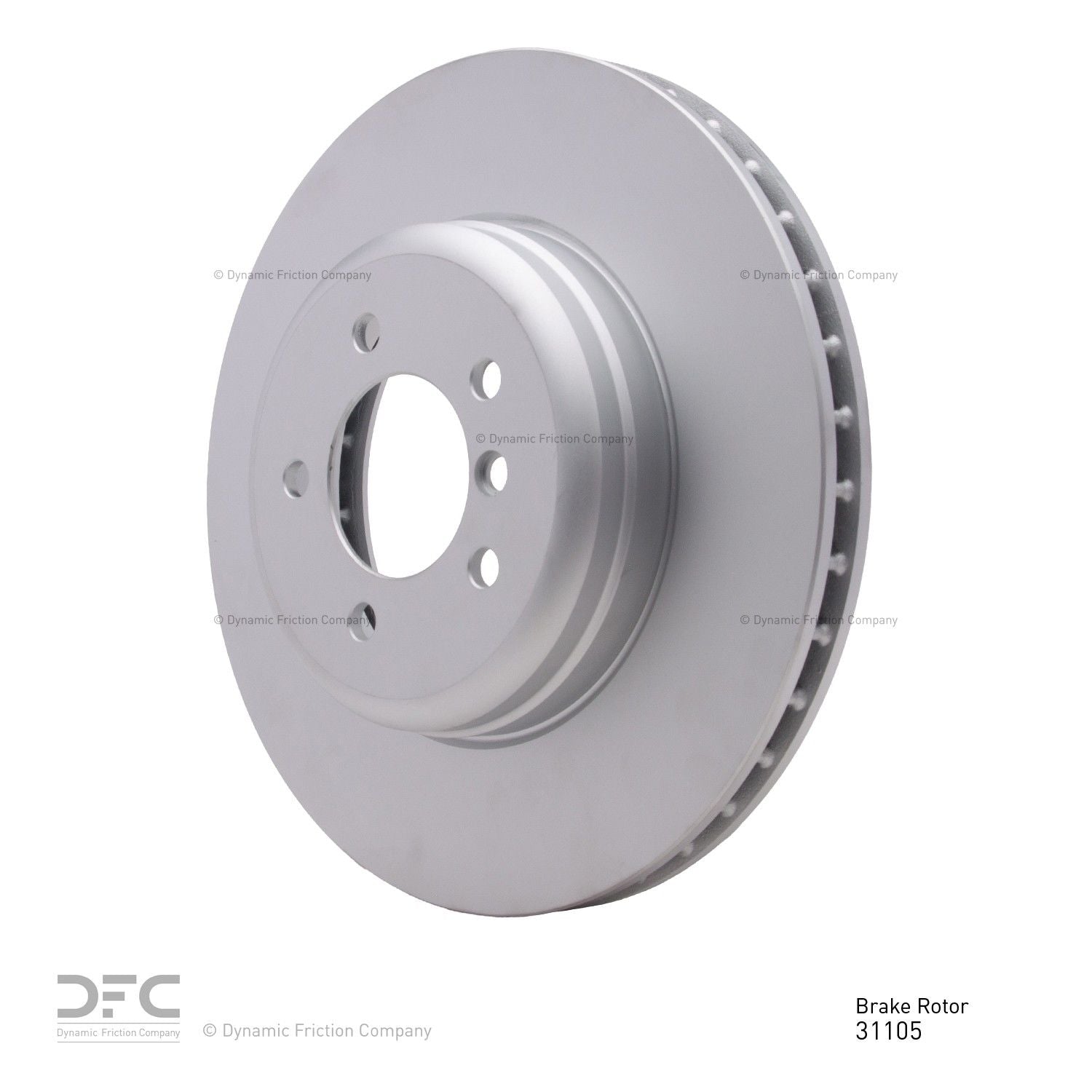 Angle View of Front Disc Brake Rotor DYNAMIC 600-31105