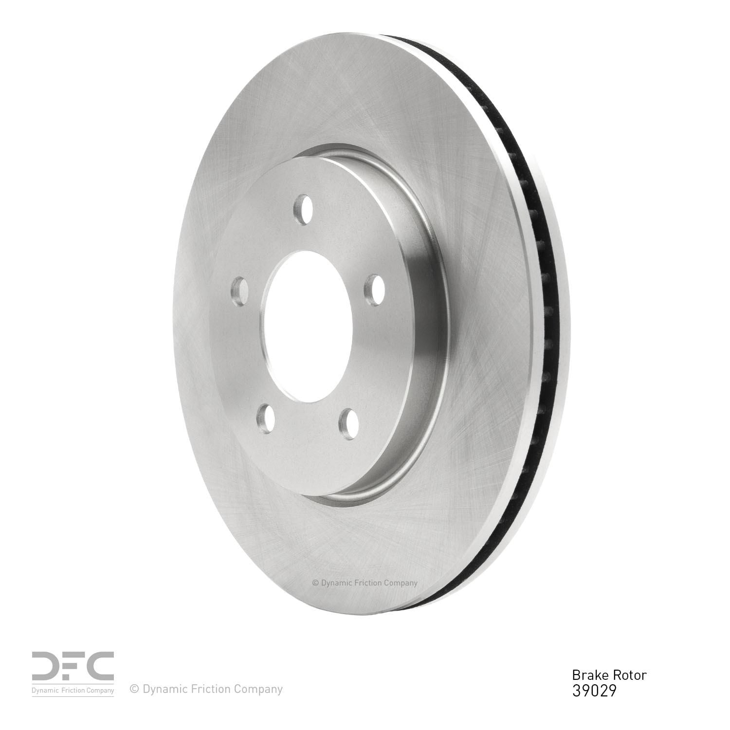 Angle View of Front Disc Brake Rotor DYNAMIC 600-39029