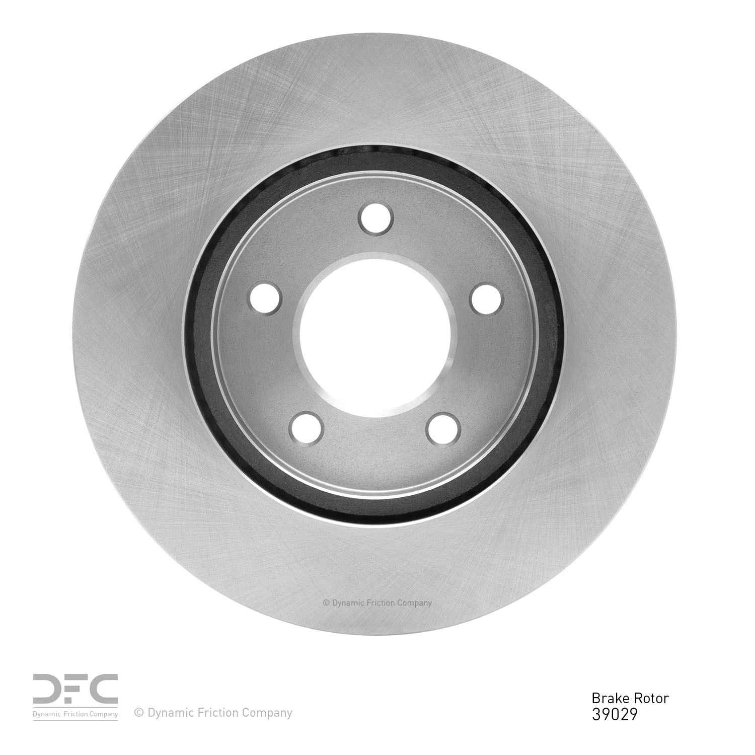 Back View of Front Disc Brake Rotor DYNAMIC 600-39029