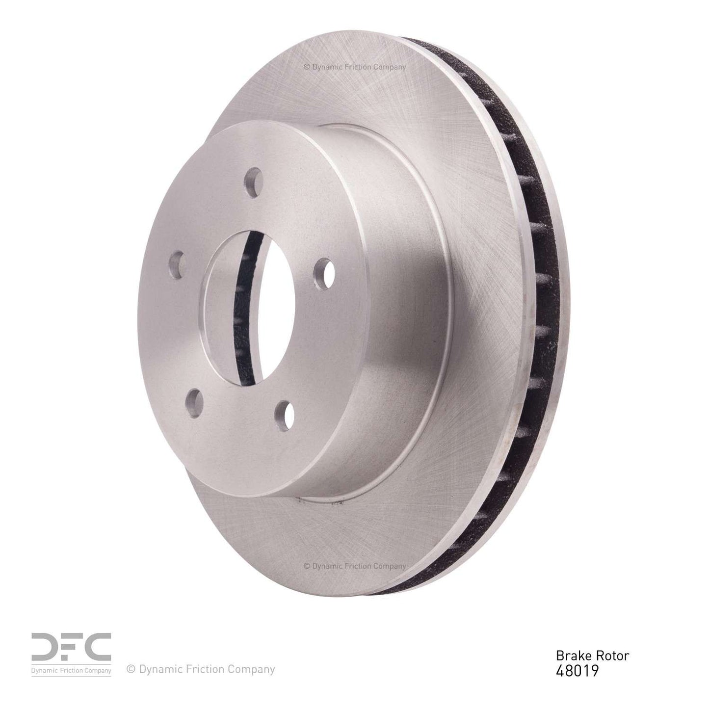 Angle View of Front Disc Brake Rotor DYNAMIC 600-48019