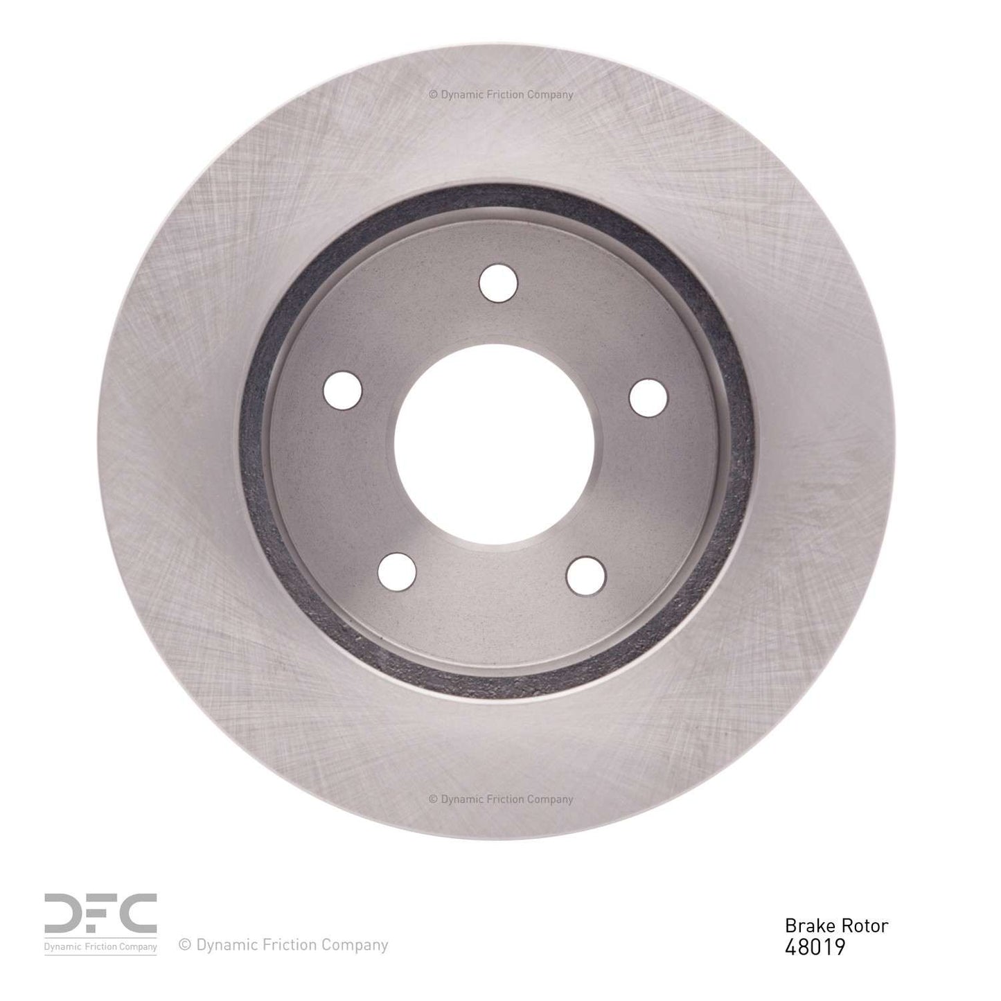 Back View of Front Disc Brake Rotor DYNAMIC 600-48019