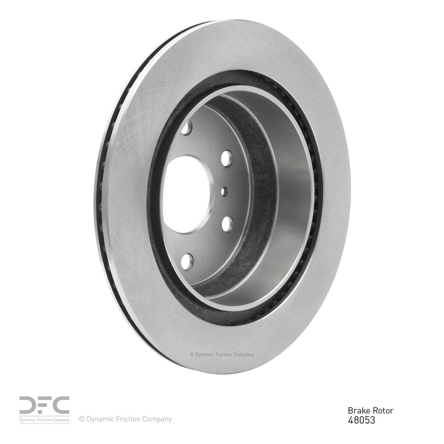 Right View of Rear Disc Brake Rotor DYNAMIC 600-48053