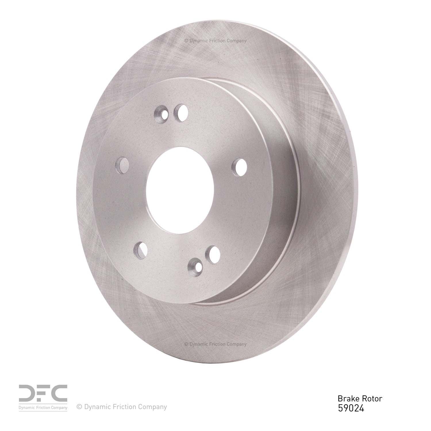 Angle View of Rear Disc Brake Rotor DYNAMIC 600-59024