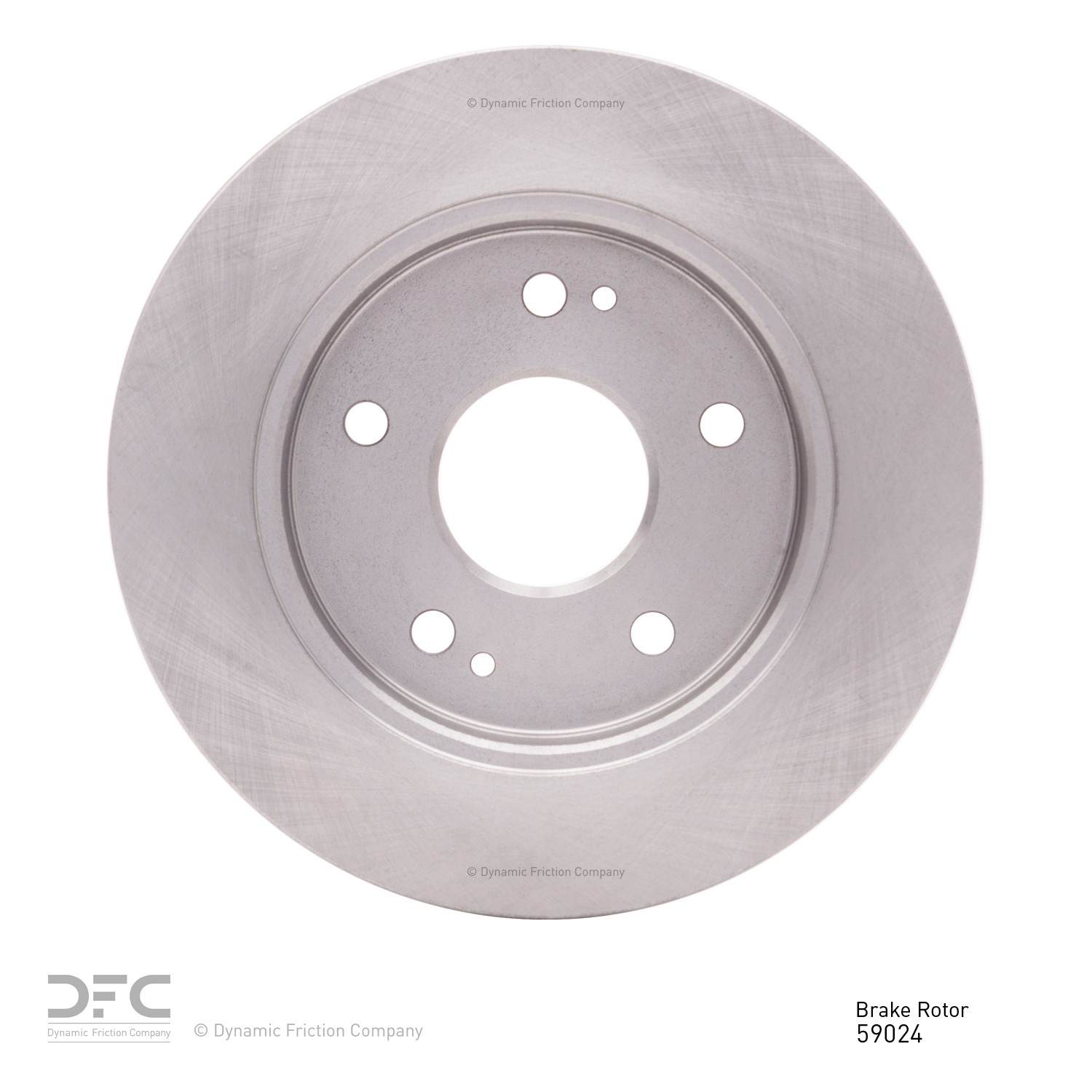 Back View of Rear Disc Brake Rotor DYNAMIC 600-59024