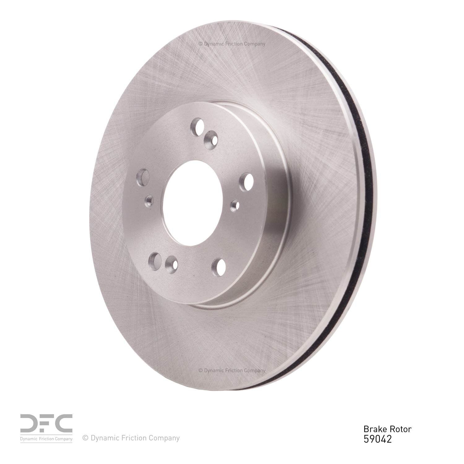 Angle View of Front Disc Brake Rotor DYNAMIC 600-59042