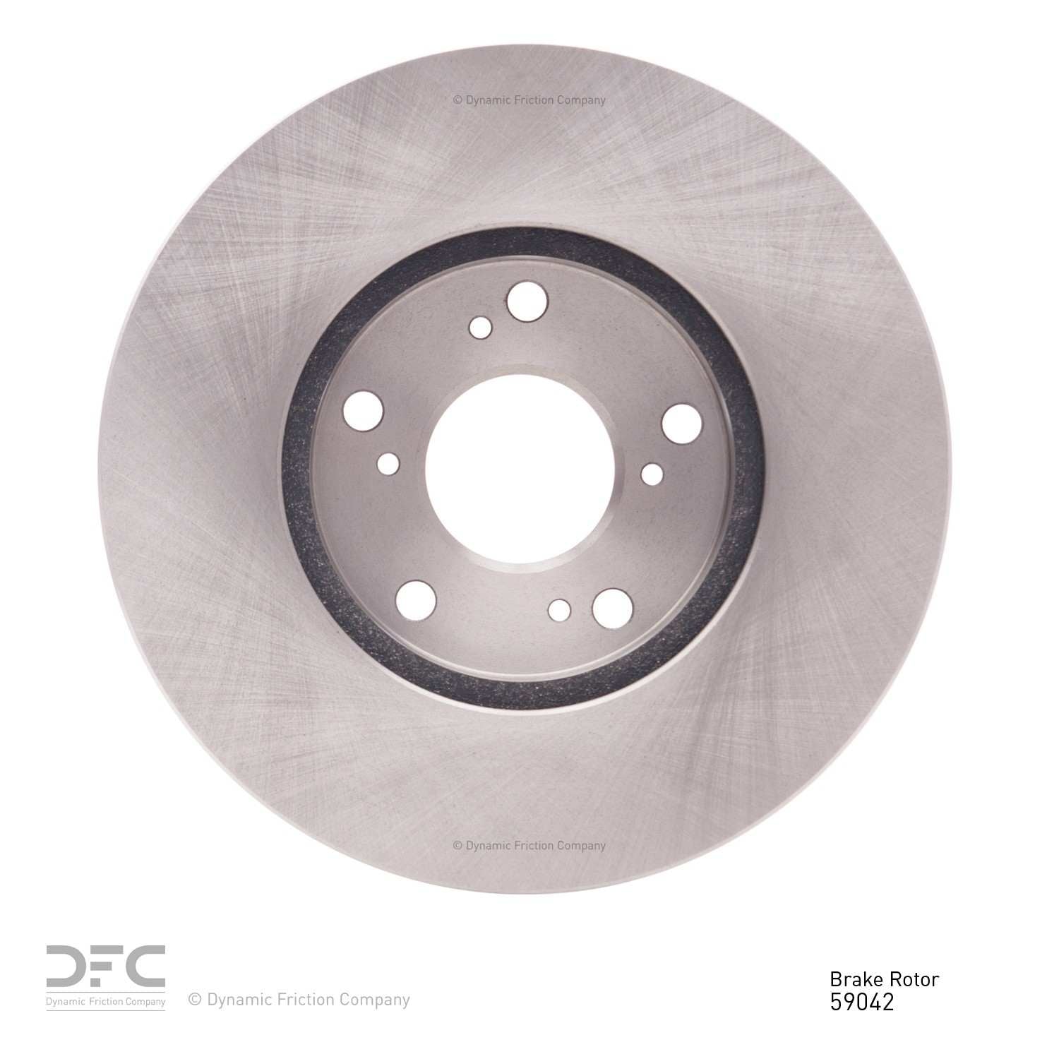 Back View of Front Disc Brake Rotor DYNAMIC 600-59042