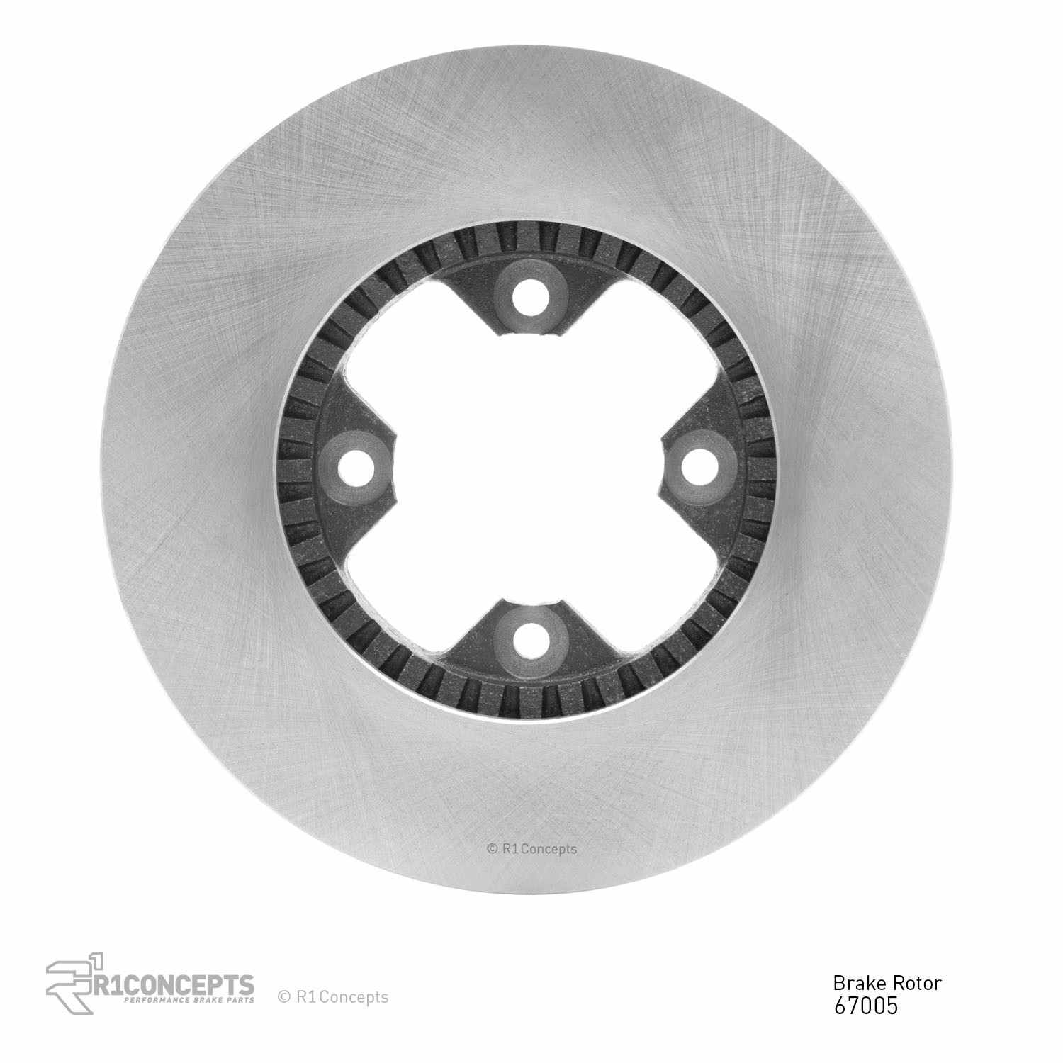 Back View of Front Disc Brake Rotor DYNAMIC 600-67005