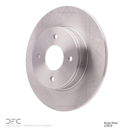 Angle View of Rear Disc Brake Rotor DYNAMIC 600-67015