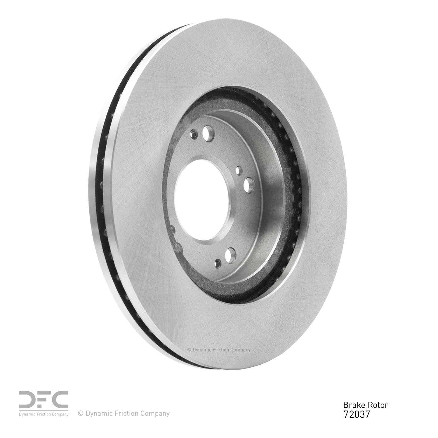 Right View of Front Disc Brake Rotor DYNAMIC 600-72037