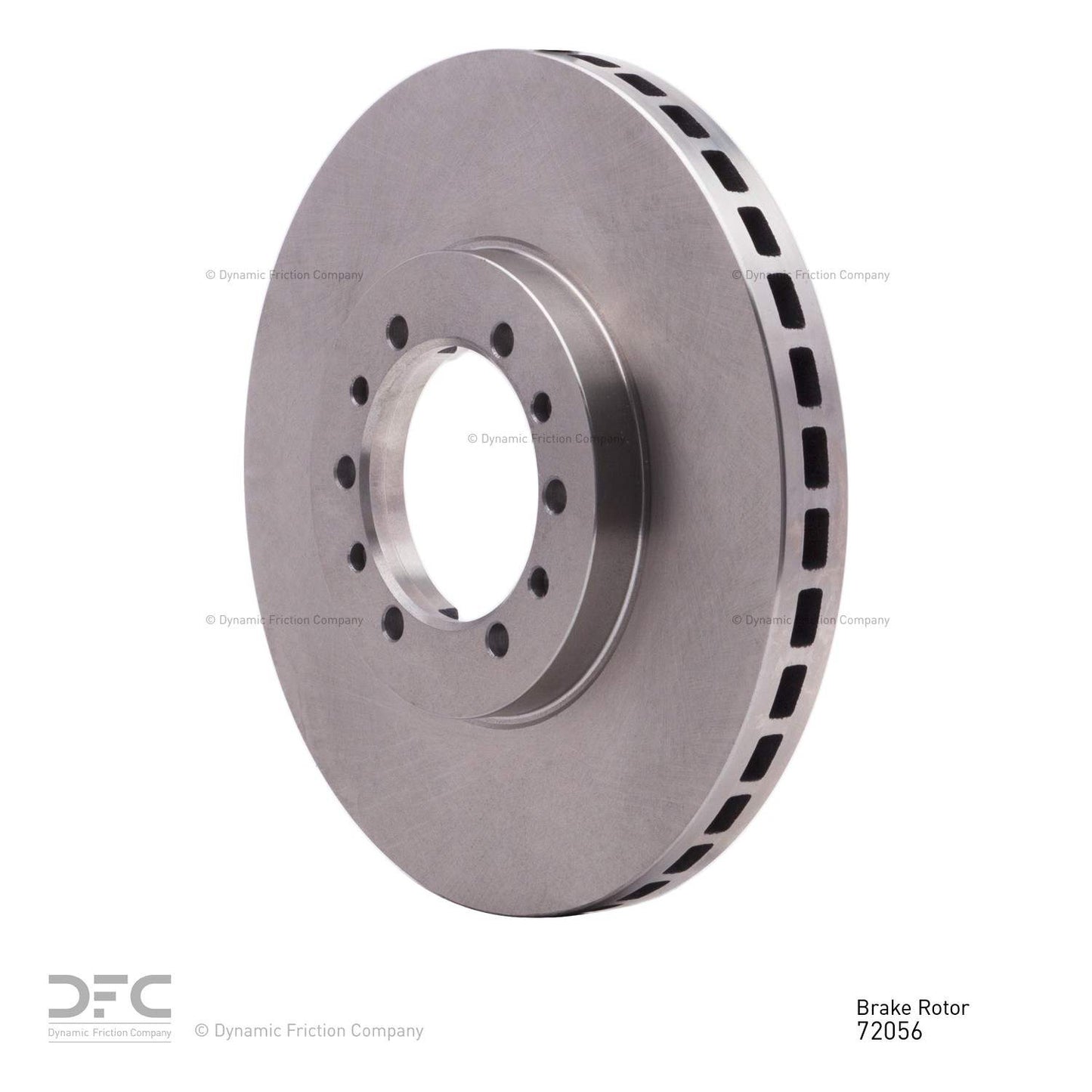 Angle View of Front Disc Brake Rotor DYNAMIC 600-72056