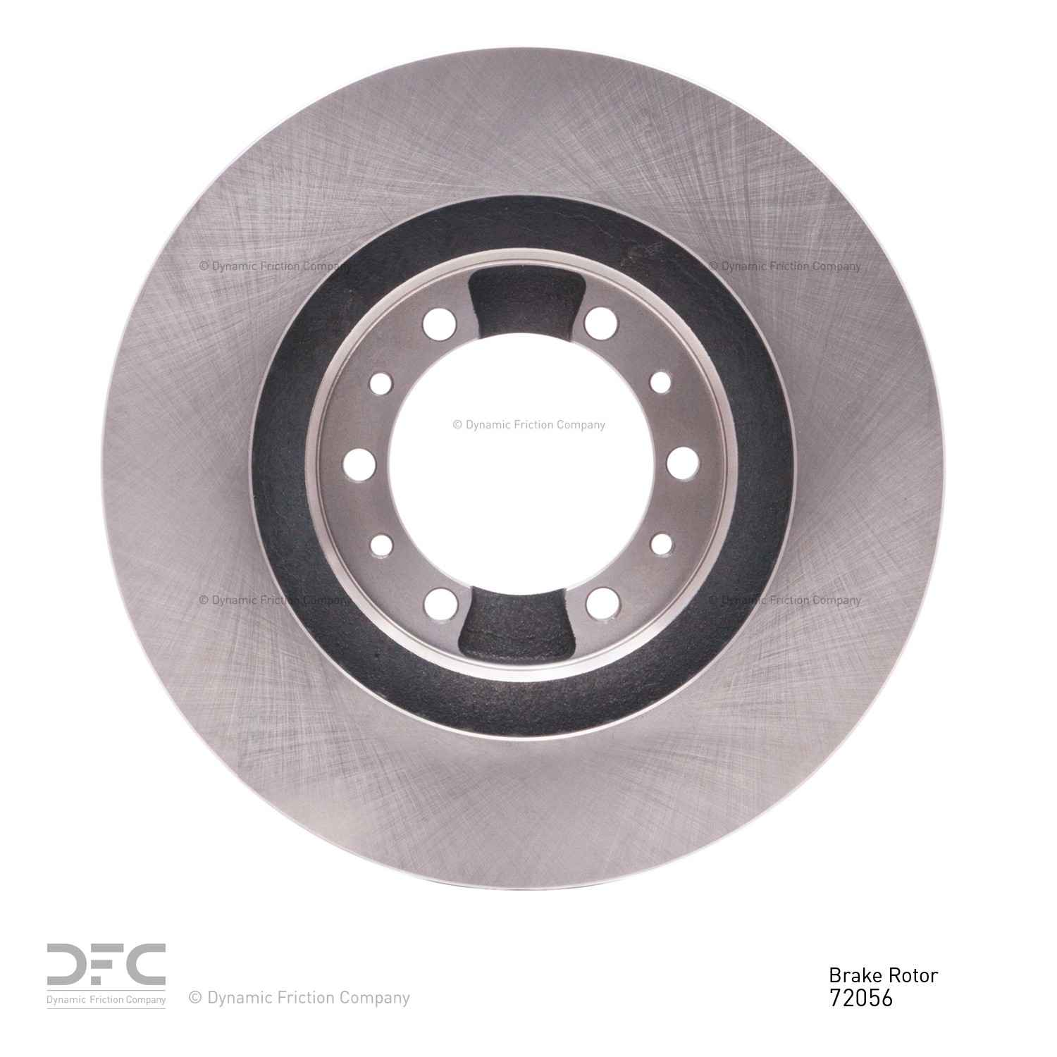 Back View of Front Disc Brake Rotor DYNAMIC 600-72056