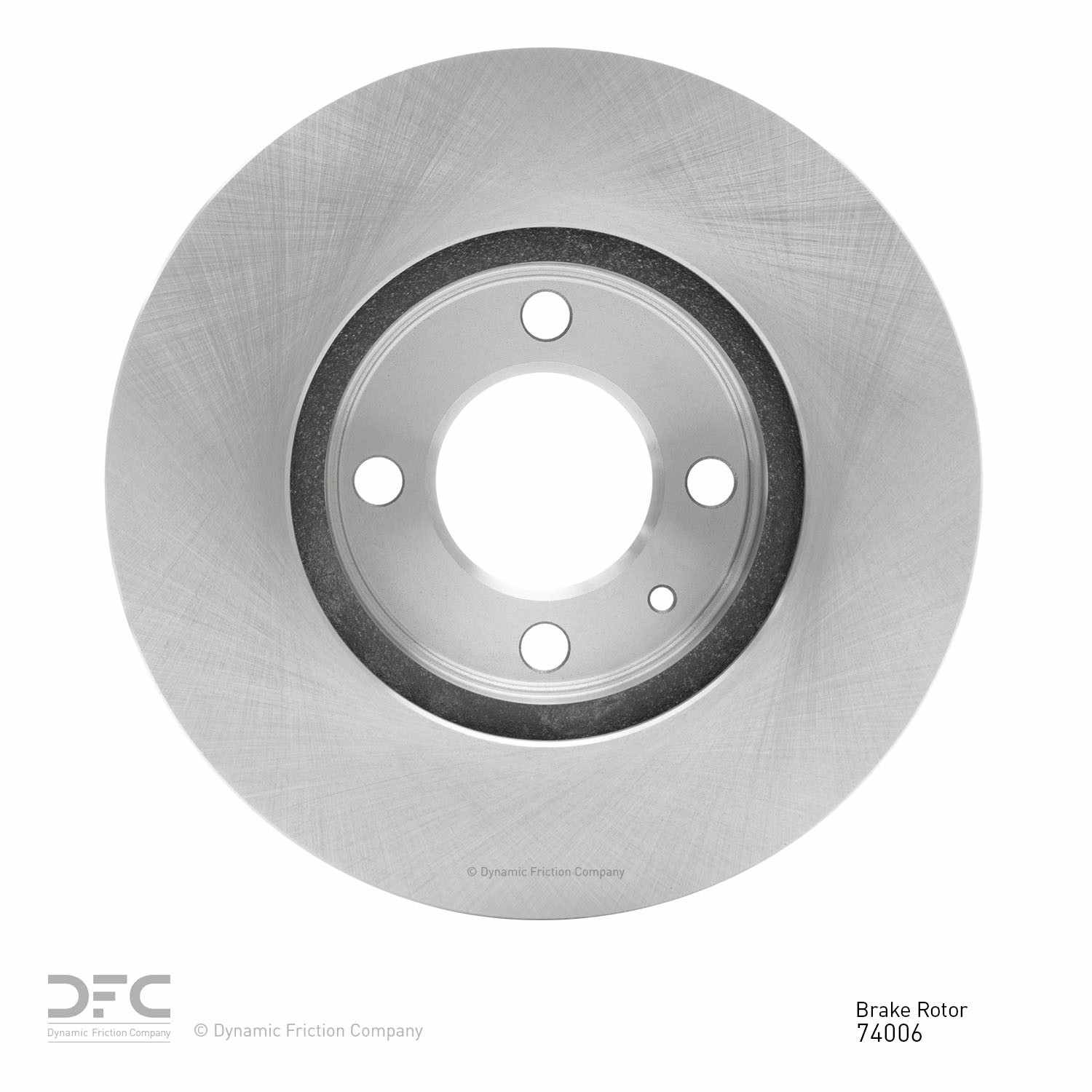 Back View of Front Disc Brake Rotor DYNAMIC 600-74006