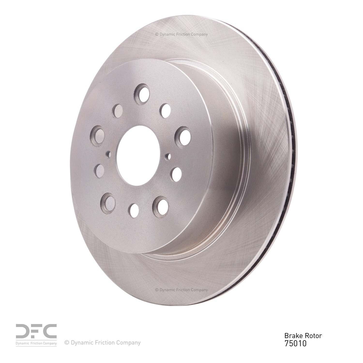 Angle View of Rear Disc Brake Rotor DYNAMIC 600-75010