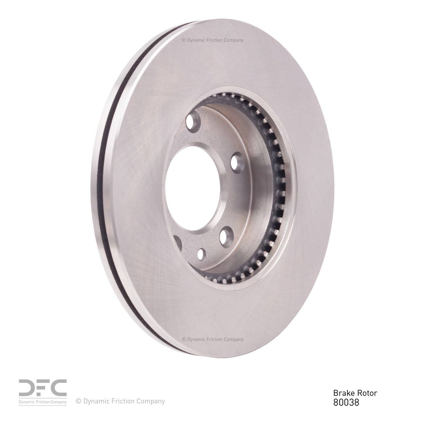 Right View of Front Disc Brake Rotor DYNAMIC 600-80038