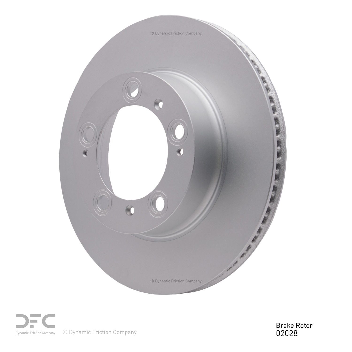 Angle View of Front Disc Brake Rotor DYNAMIC 604-02028