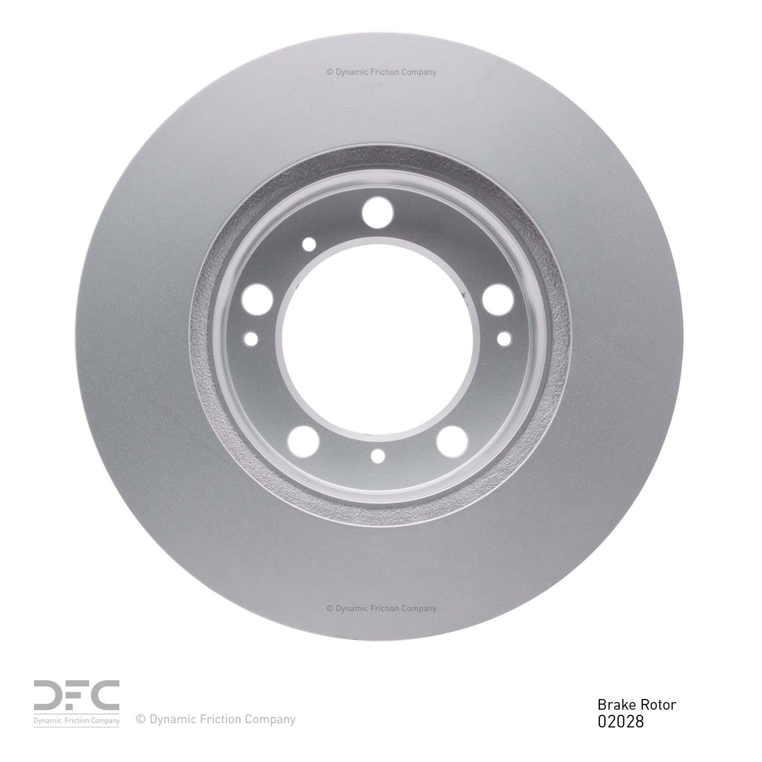 Back View of Front Disc Brake Rotor DYNAMIC 604-02028