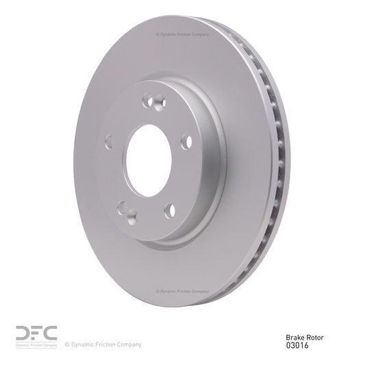 Angle View of Front Disc Brake Rotor DYNAMIC 604-03016