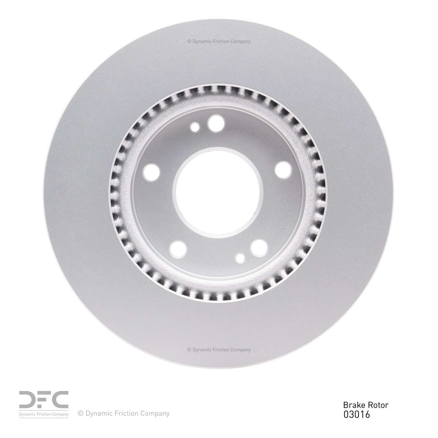 Back View of Front Disc Brake Rotor DYNAMIC 604-03016