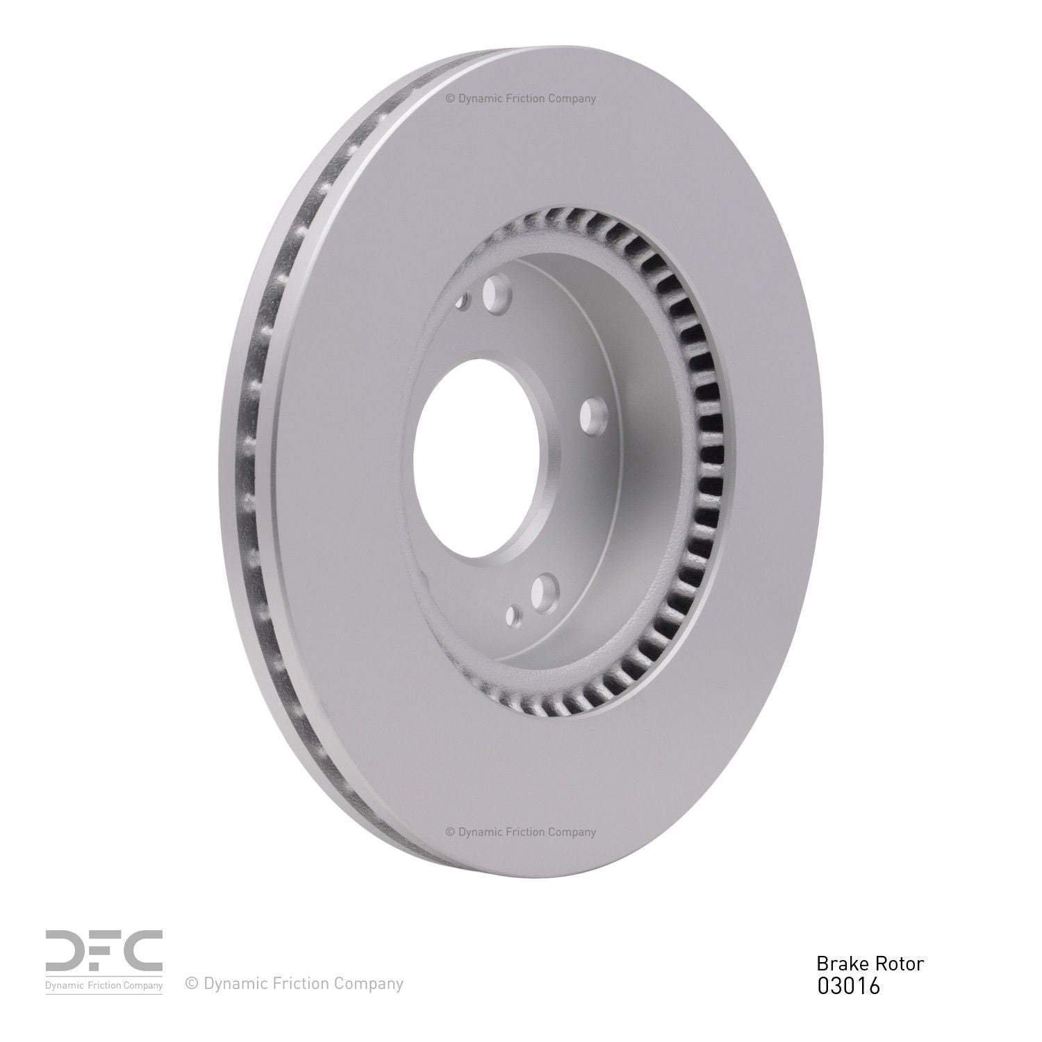 Right View of Front Disc Brake Rotor DYNAMIC 604-03016