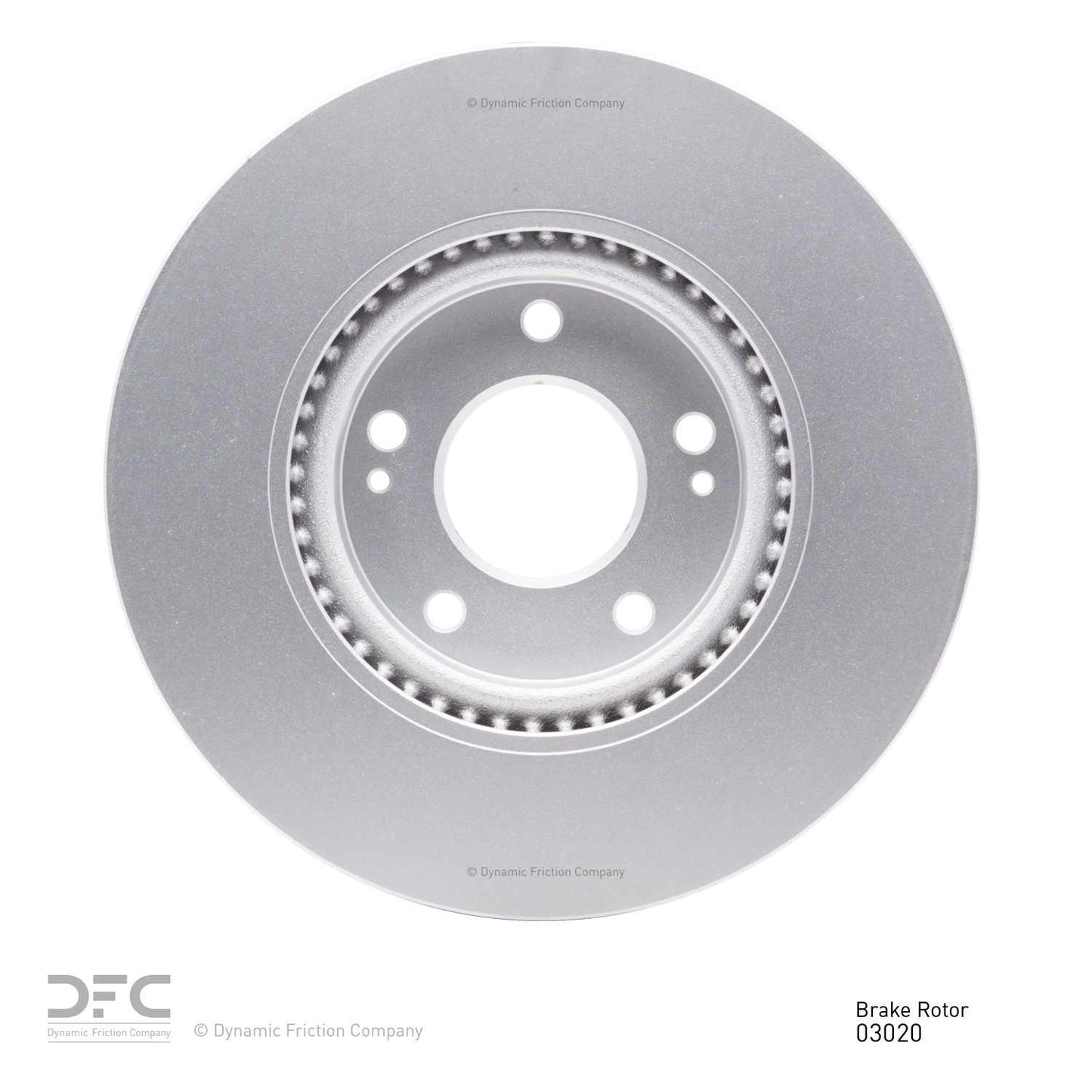 Back View of Front Disc Brake Rotor DYNAMIC 604-03020