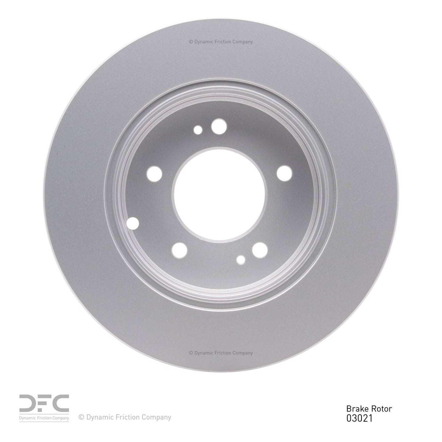 Back View of Rear Disc Brake Rotor DYNAMIC 604-03021