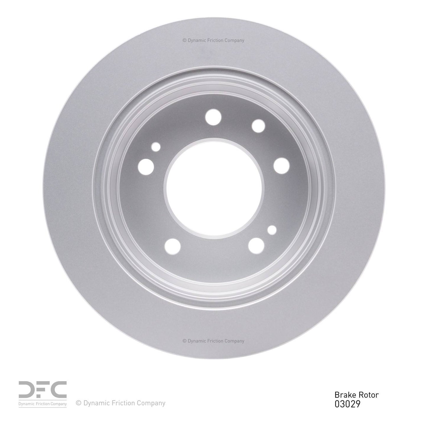 Back View of Rear Disc Brake Rotor DYNAMIC 604-03029