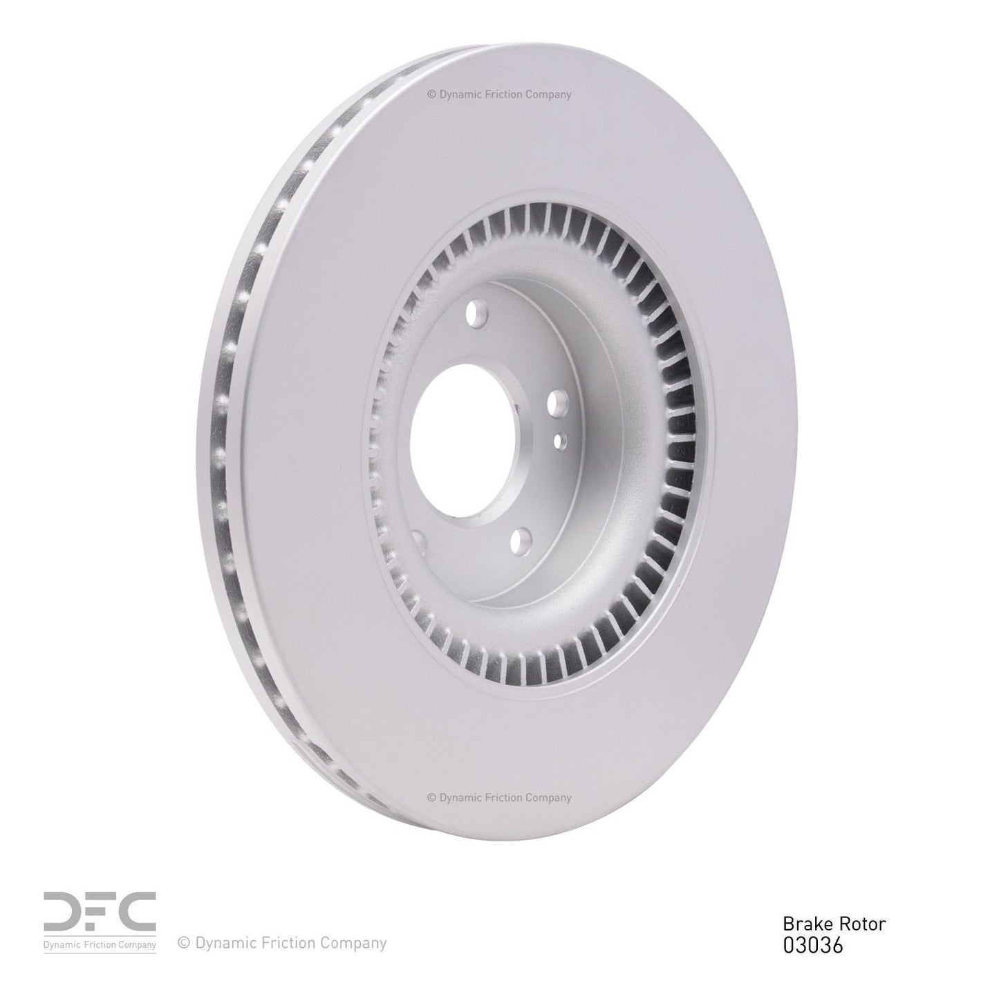 Right View of Front Disc Brake Rotor DYNAMIC 604-03036