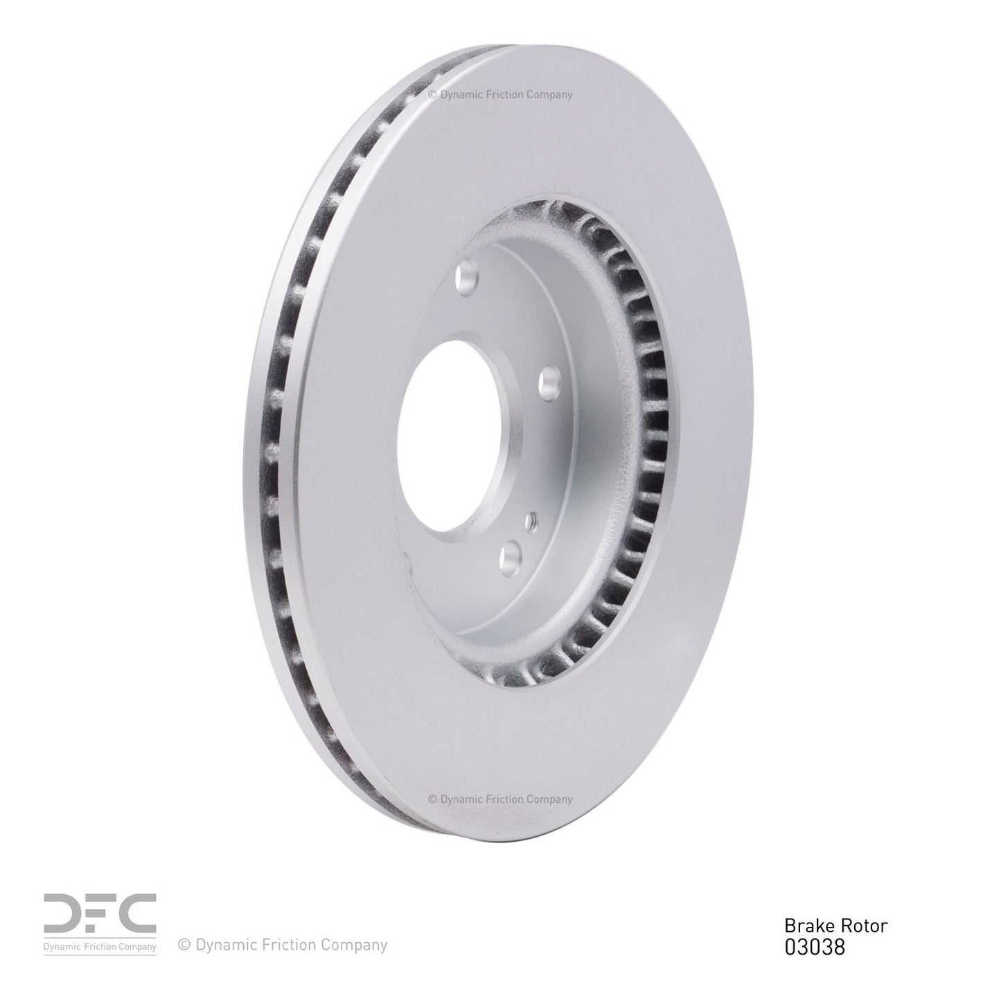 Right View of Front Disc Brake Rotor DYNAMIC 604-03038