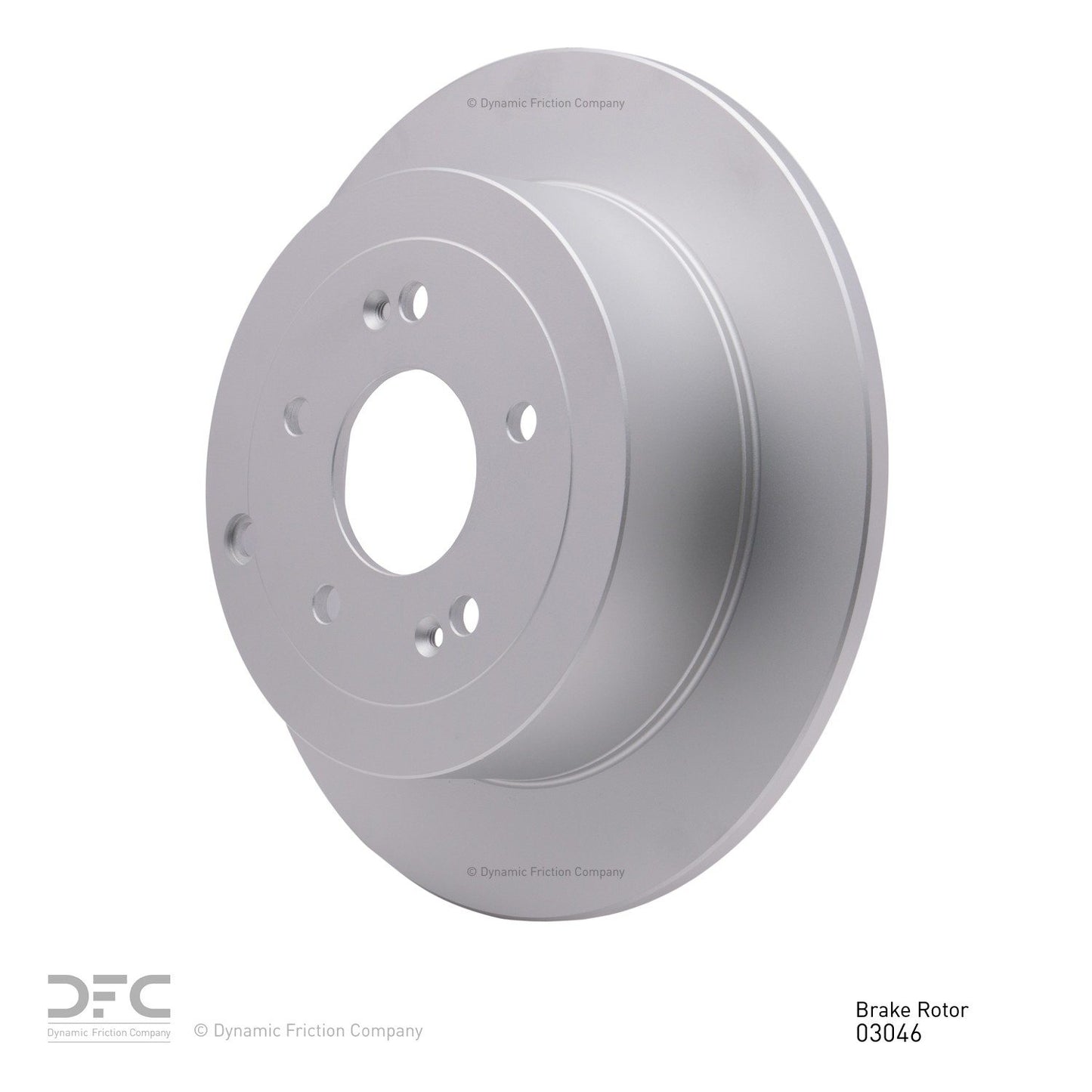 Angle View of Rear Disc Brake Rotor DYNAMIC 604-03046