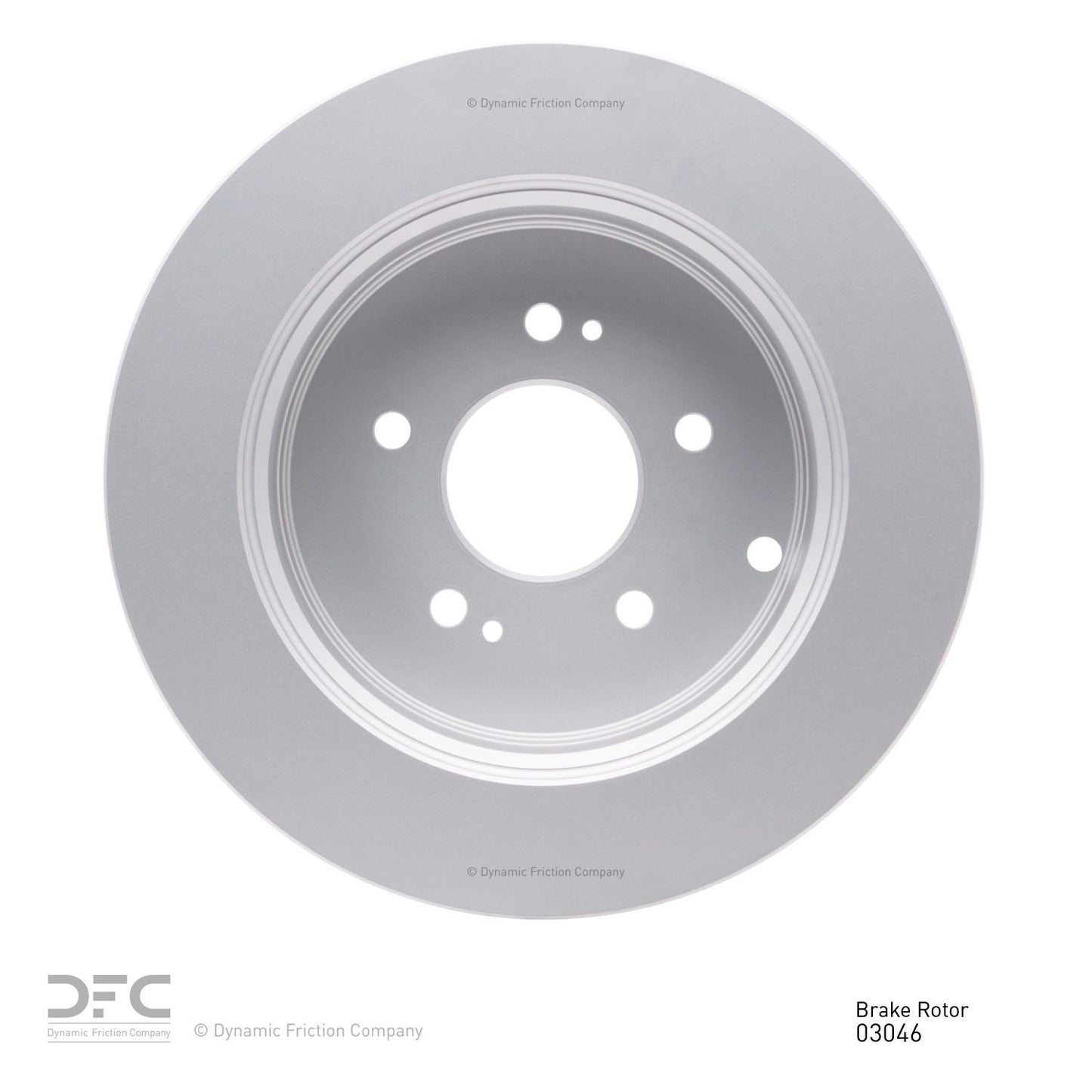 Back View of Rear Disc Brake Rotor DYNAMIC 604-03046