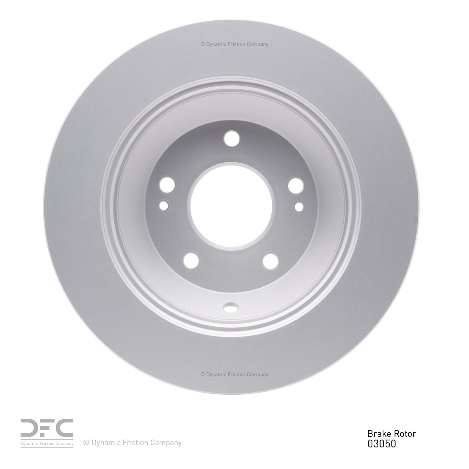 Back View of Rear Disc Brake Rotor DYNAMIC 604-03050