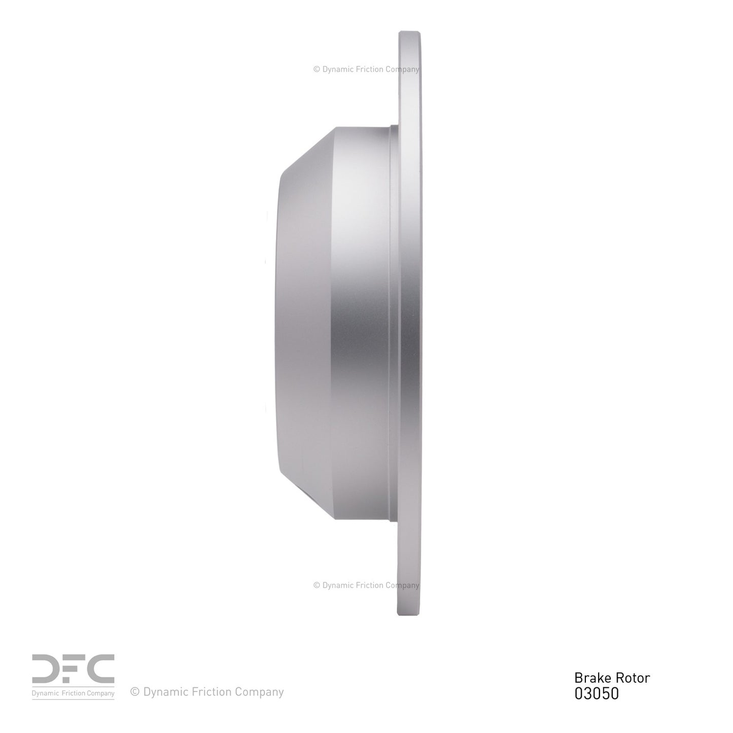 Side View of Rear Disc Brake Rotor DYNAMIC 604-03050