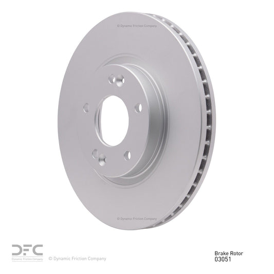 Angle View of Front Disc Brake Rotor DYNAMIC 604-03051